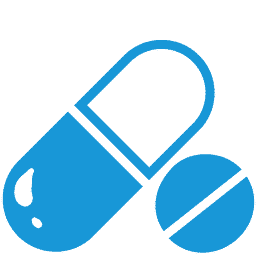 Pills blue icon